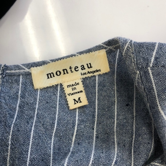 MONTEAU STRIPED DRESS SIZE MEDIUM - Picture 6 of 6